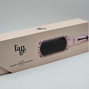 Pink Blush L'ange Le Vite Hair Brush Straightener-Thermal Ion Ceramic-Open Box